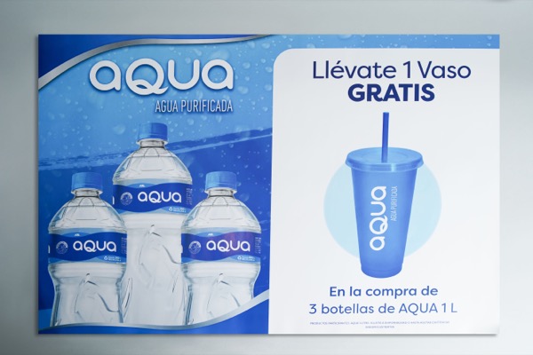 Póster Aqua agua purificada